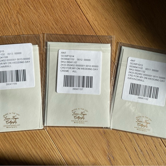 Foil Script Wedding Day Cards Set - Picture 2 of 5